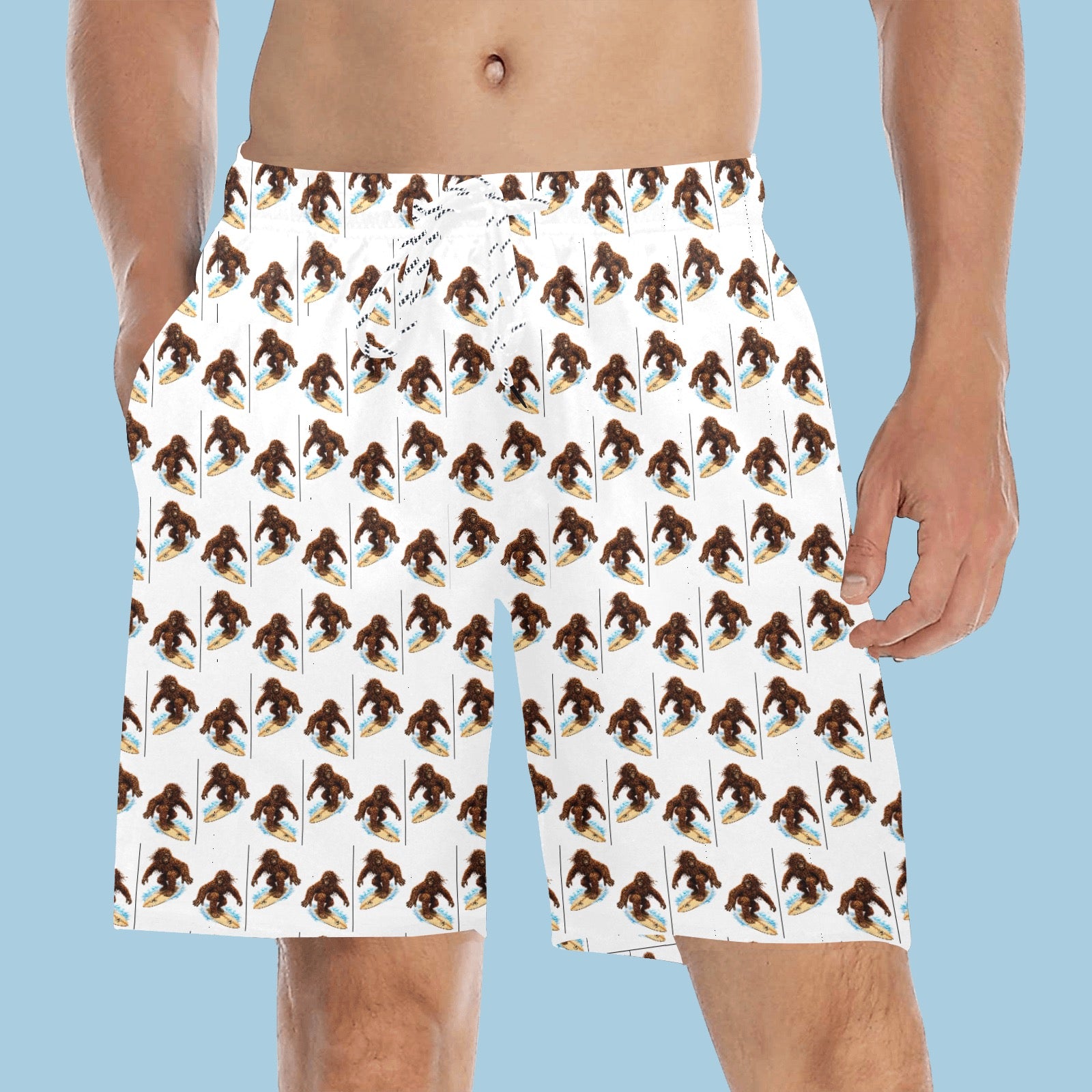FLORIDA SKUNK APE WET BRAIN Men's Mid-Length Board Shorts