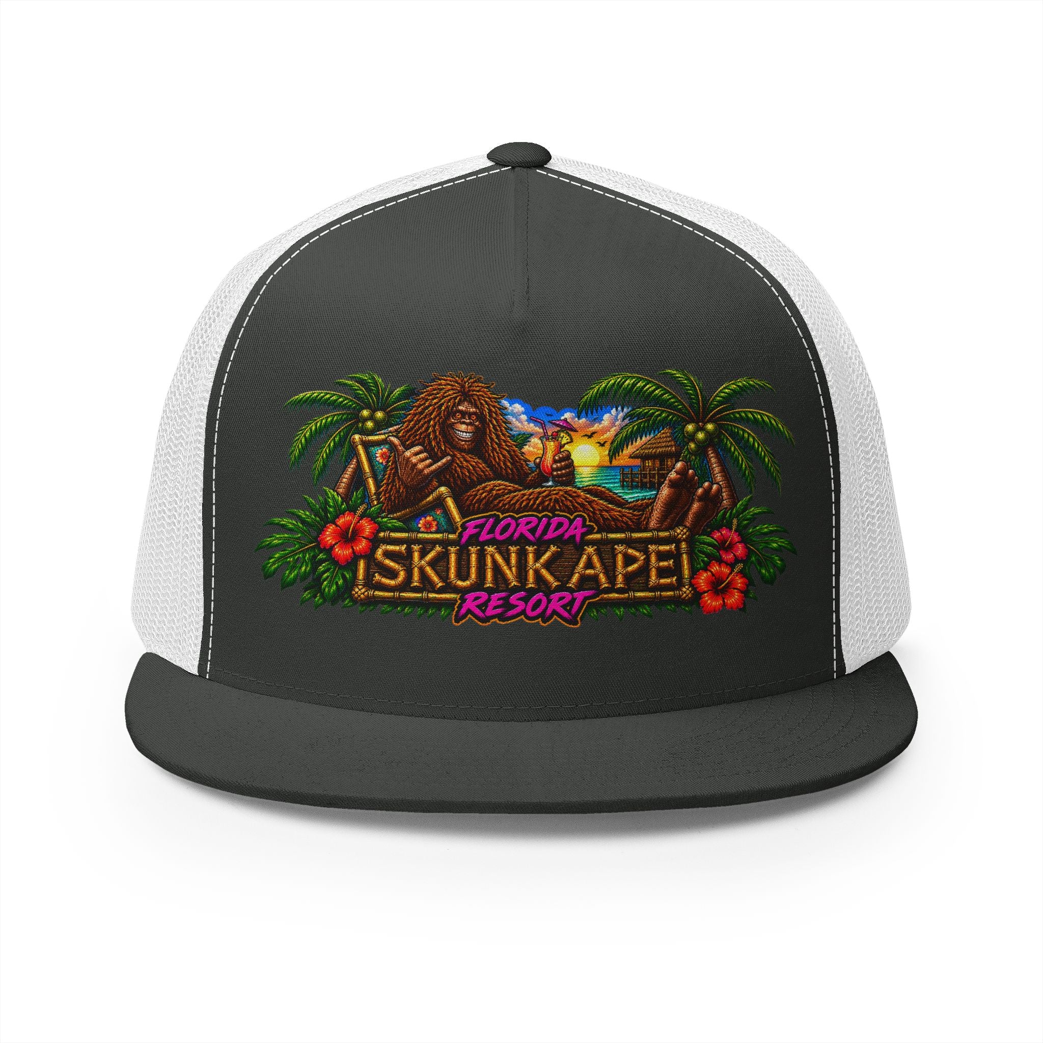 FLORIDA SKUNK APE RESORT 5 Panel Trucker Cap