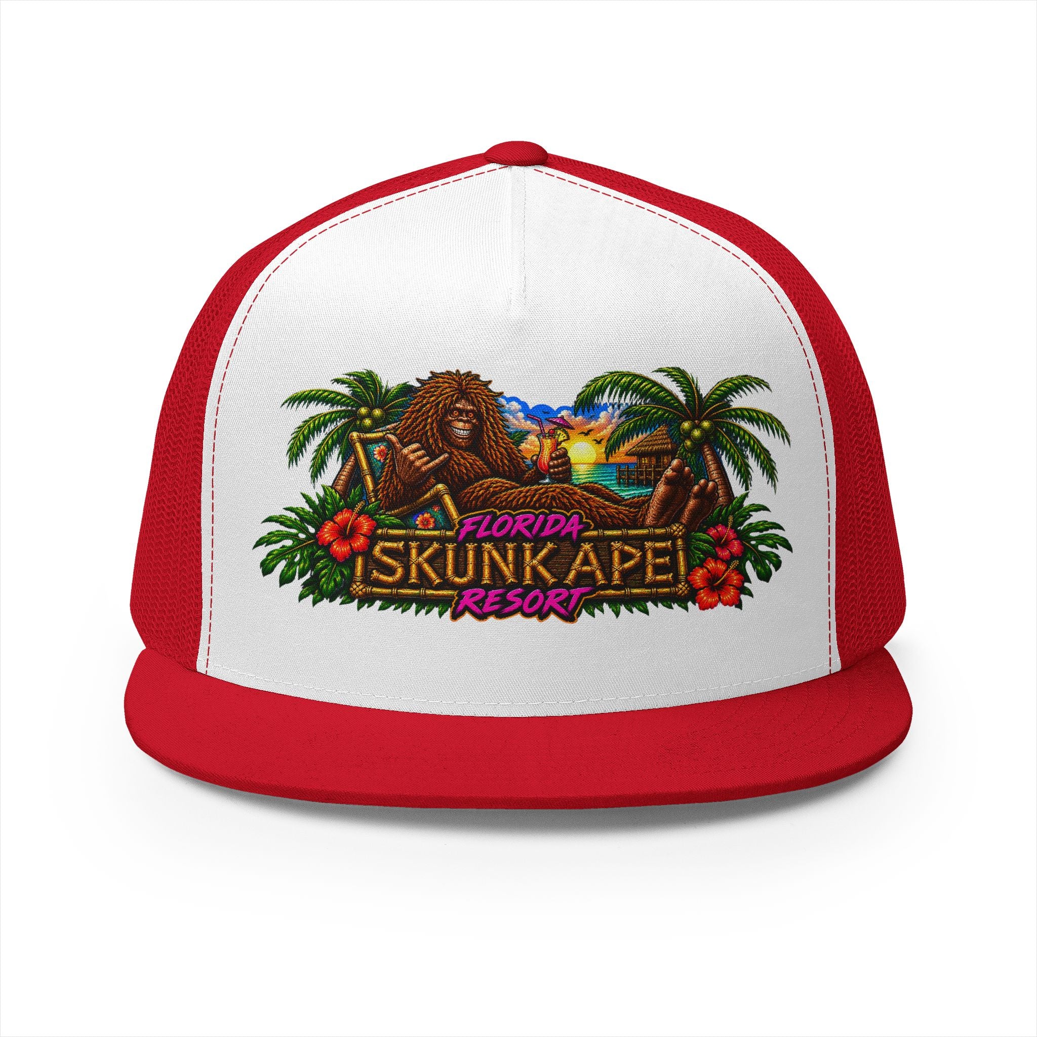 FLORIDA SKUNK APE RESORT 5 Panel Trucker Cap