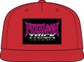 Fuzzloon Trick Division Snapback Cap — Retro Neon Logo Hat