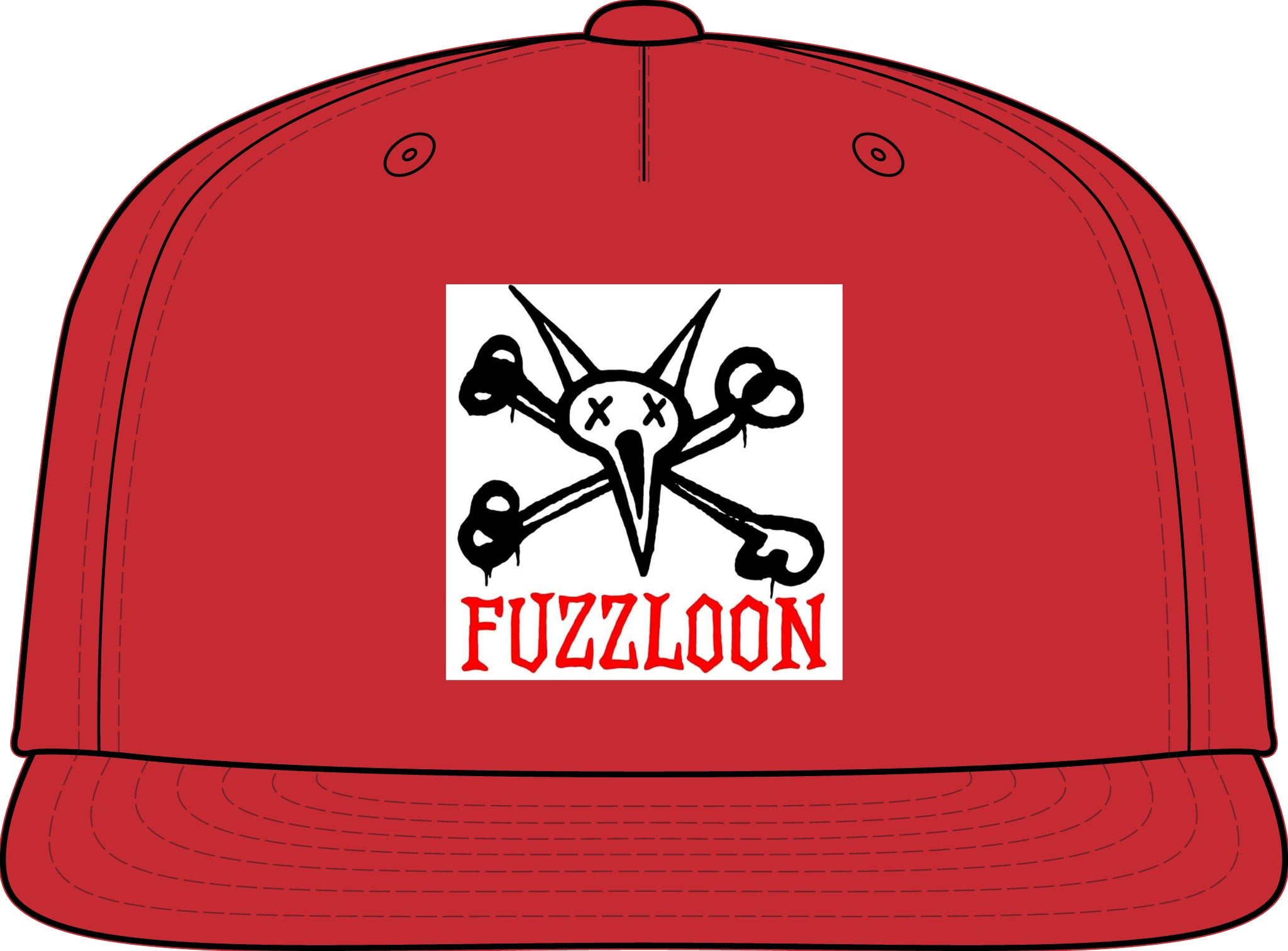 Fuzzloon Skull & CrossBONES Snapback Hat