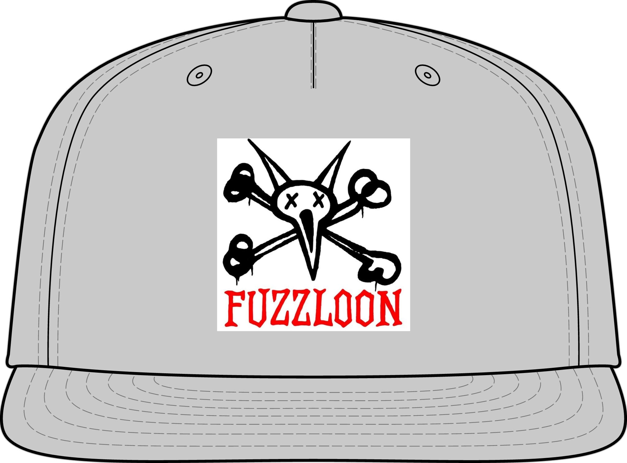 Fuzzloon Skull & CrossBONES Snapback Hat