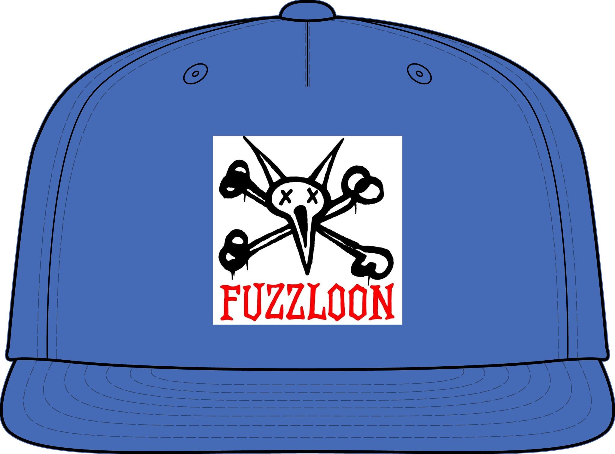 Fuzzloon Skull & CrossBONES Snapback Hat