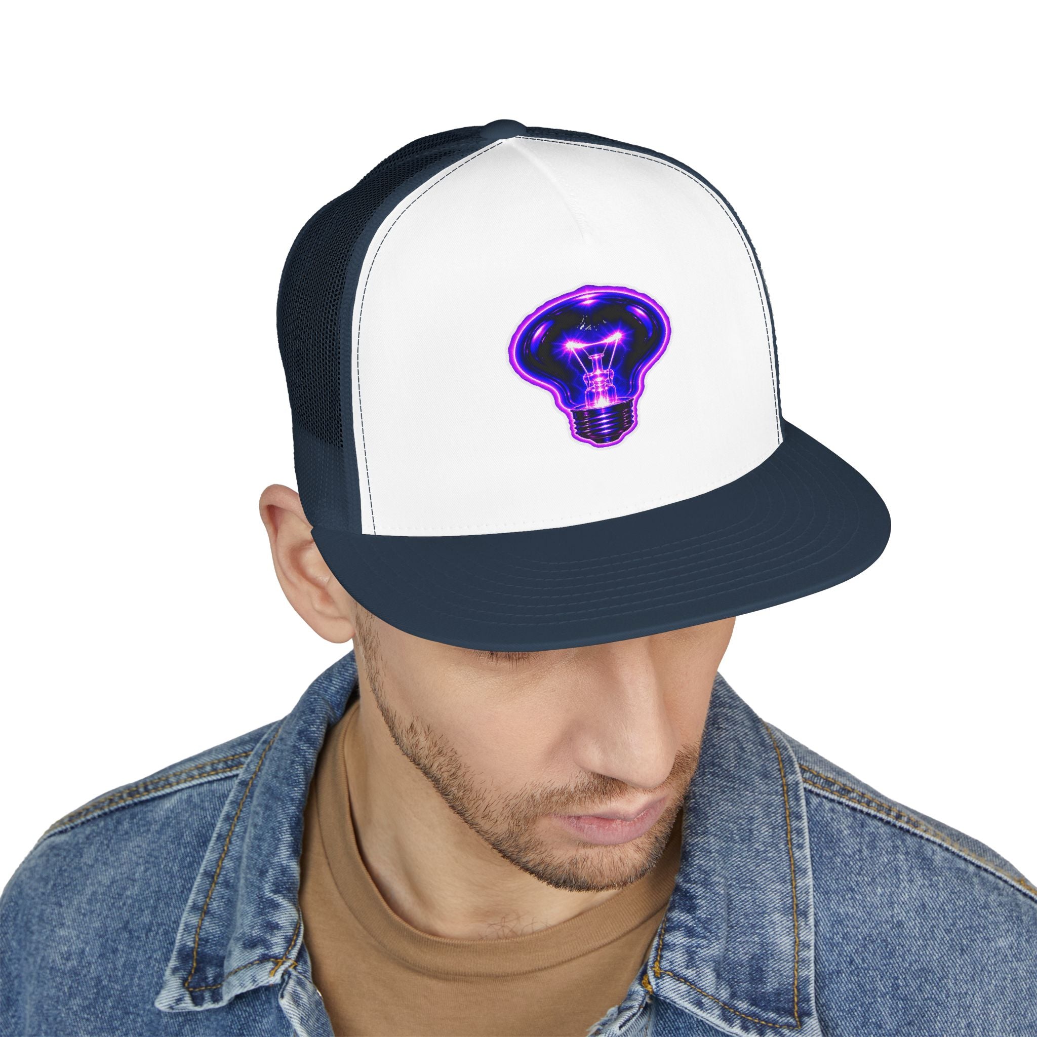 BLACK LIGHT BALLISTIC BULB 5 Panel Trucker Cap (Light Options)