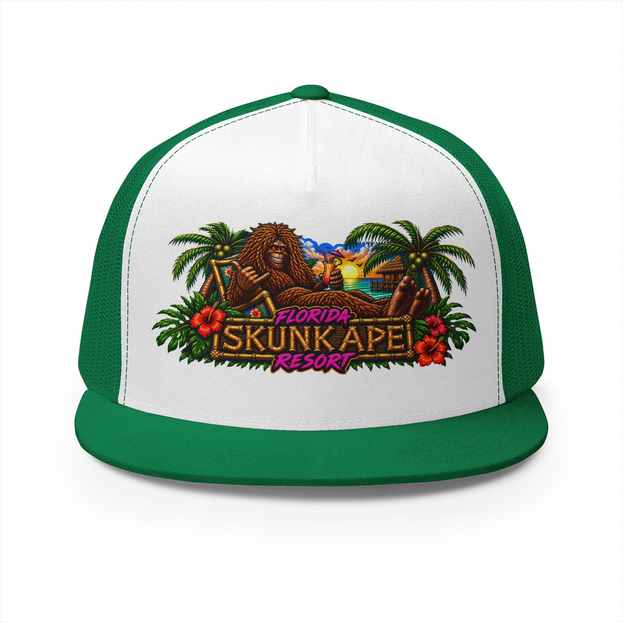 FLORIDA SKUNK APE RESORT 5 Panel Trucker Cap
