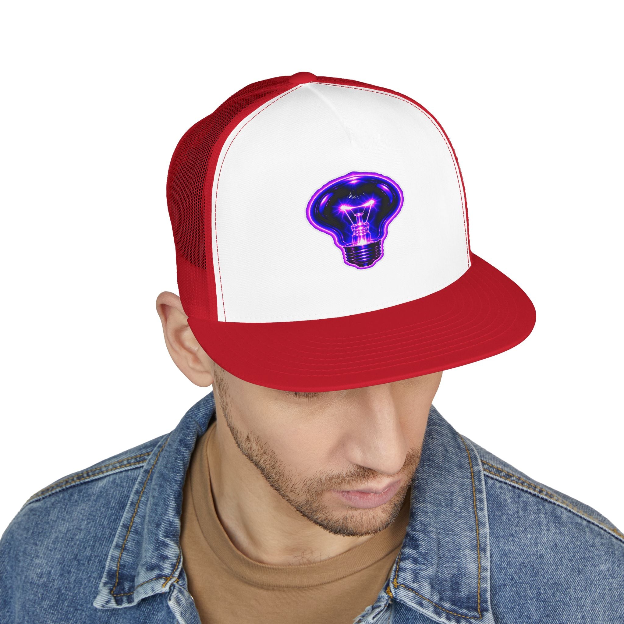 BLACK LIGHT BALLISTIC BULB 5 Panel Trucker Cap (Light Options)