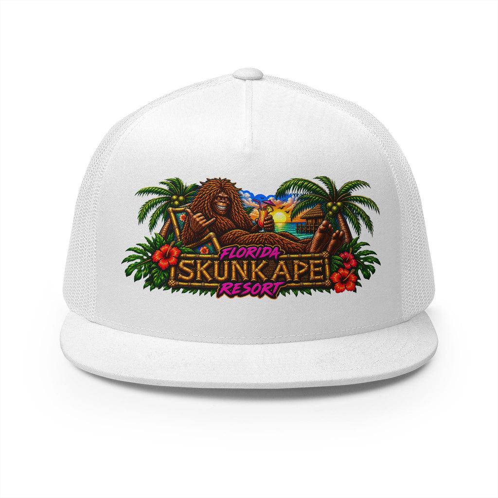 FLORIDA SKUNK APE RESORT 5 Panel Trucker Cap
