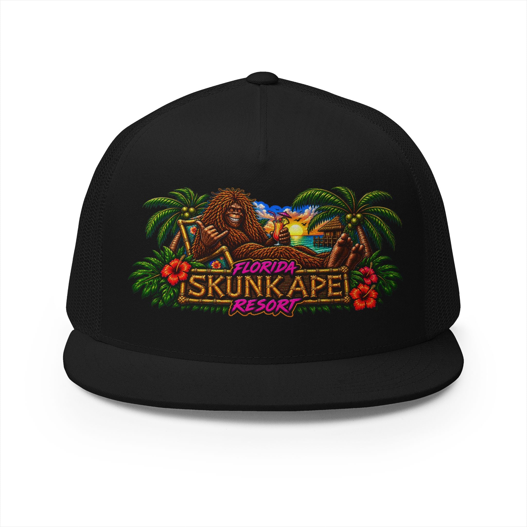 FLORIDA SKUNK APE RESORT 5 Panel Trucker Cap