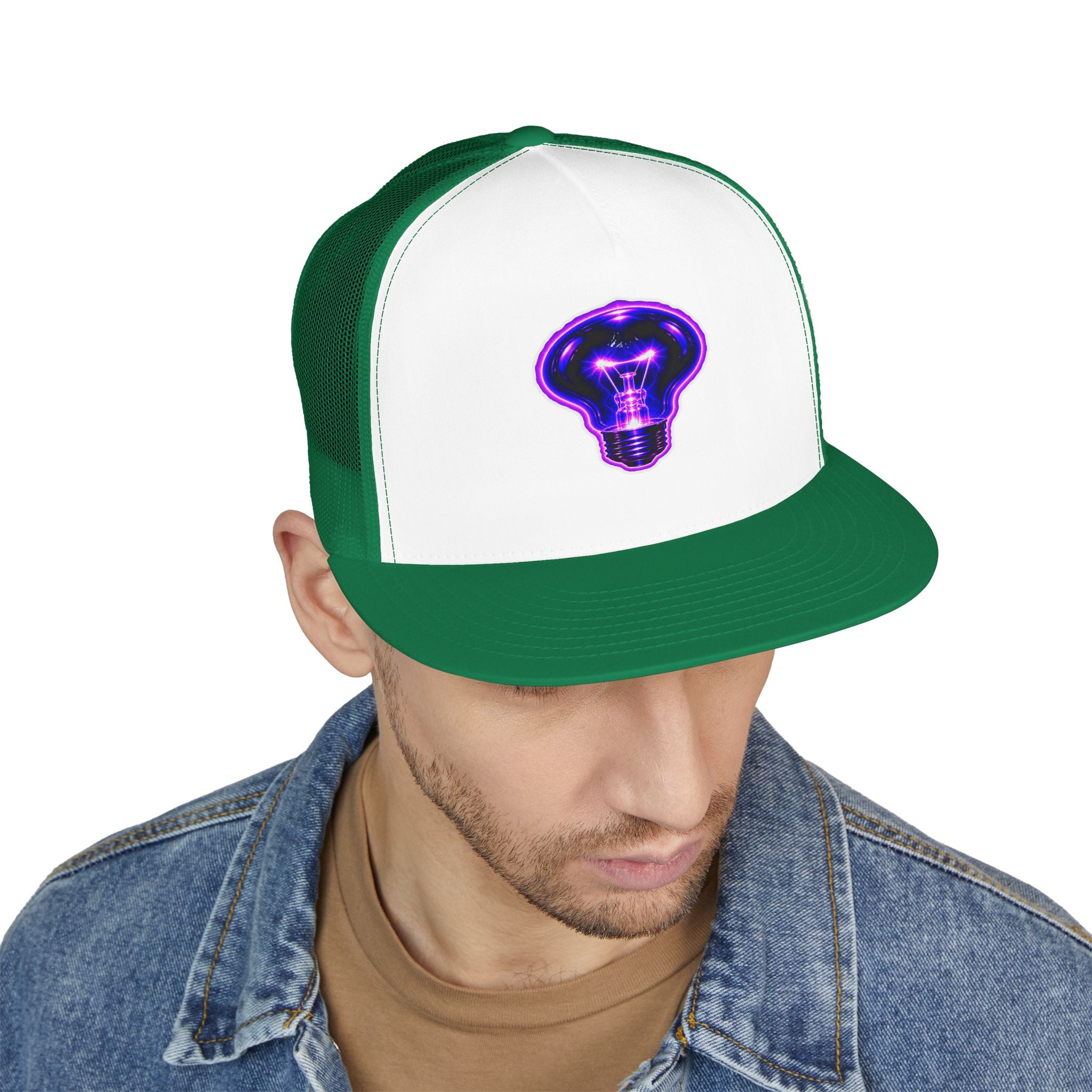 BLACK LIGHT BALLISTIC BULB 5 Panel Trucker Cap (Light Options)